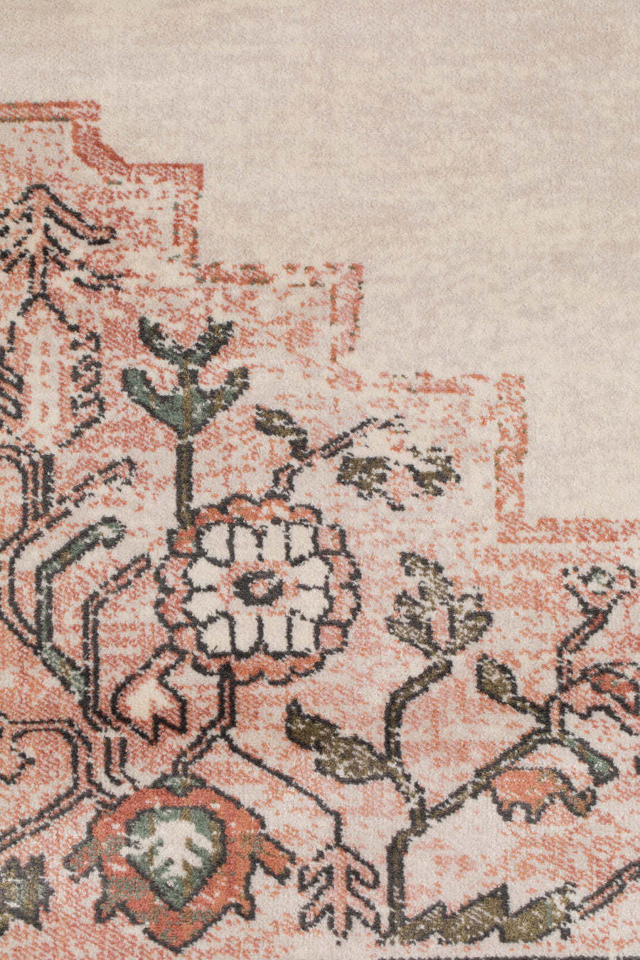 Vloerkleed Mahal Roze/Olive 200x300