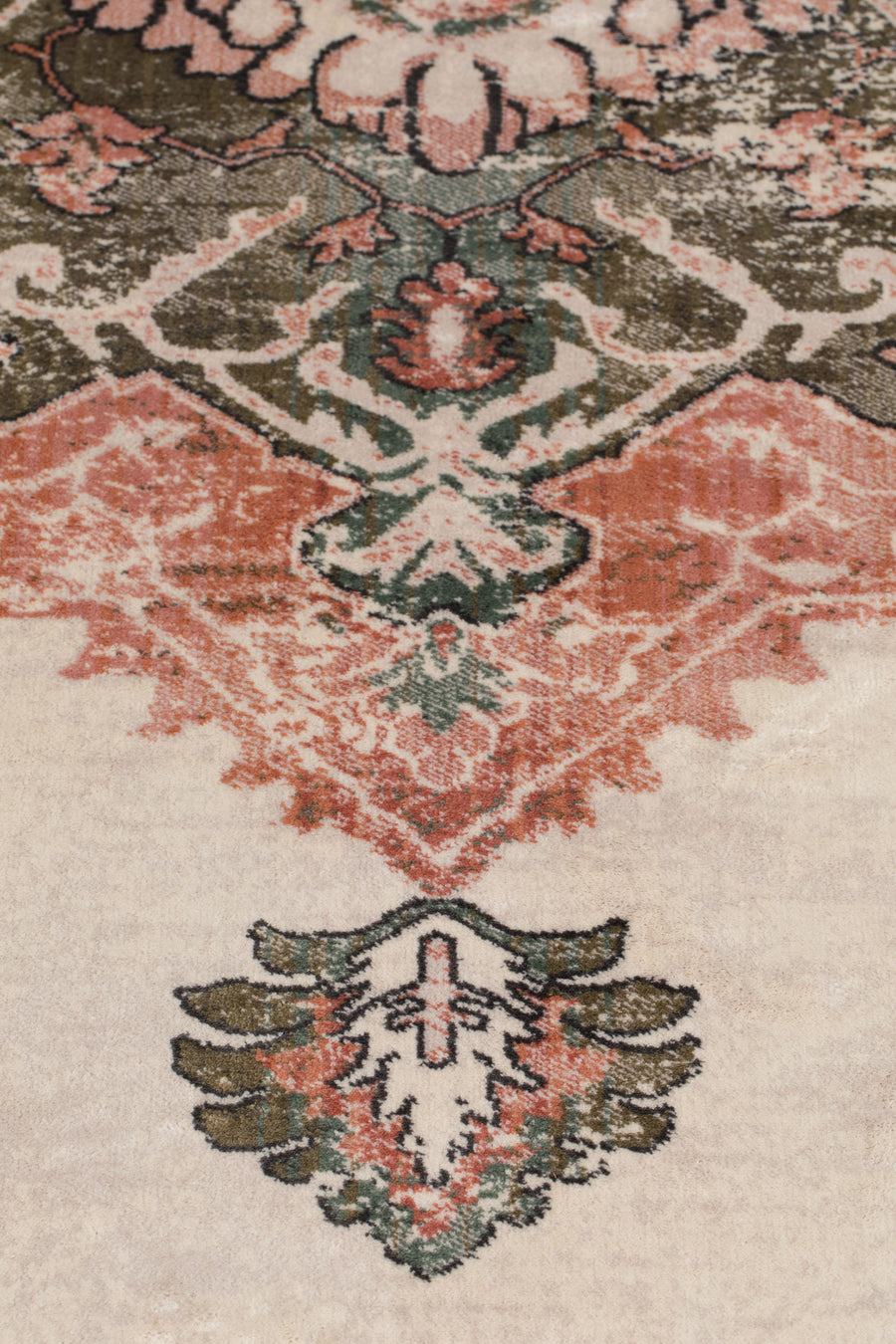 Vloerkleed Mahal Roze/Olive 200x300