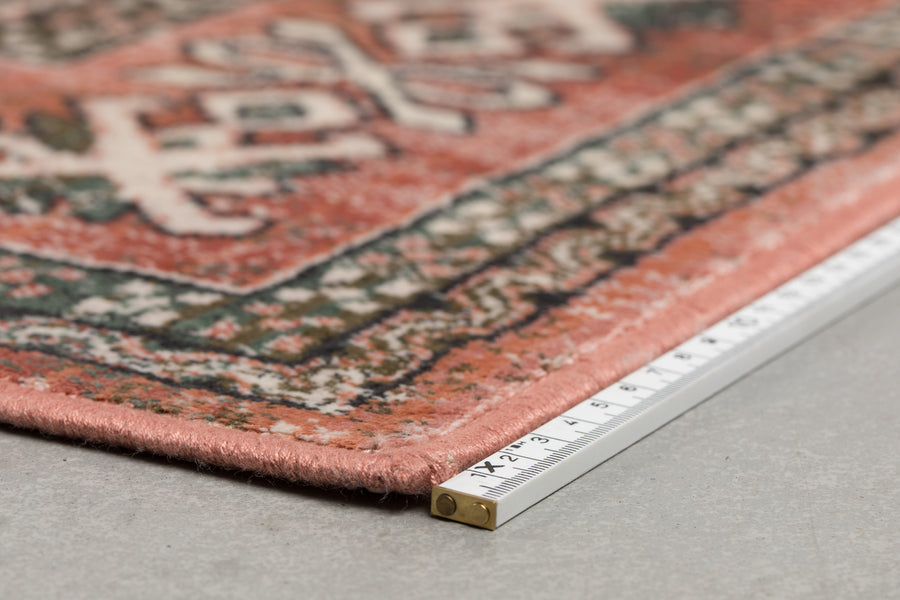 Vloerkleed Mahal Roze/Olive 200x300