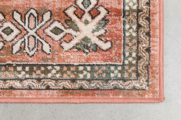 Vloerkleed Mahal Roze/Olive 200x300