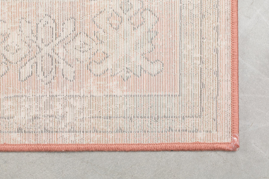 Vloerkleed Mahal Roze/Olive 200x300