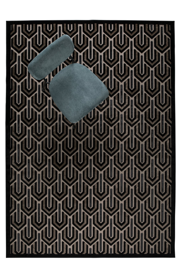 Vloerkleed Beverly 170x240 Zwart