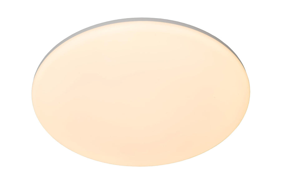 Lucide OLSON LED-plafondlamp voor de badkamer Ø 45 cm, 45 W, 3000–6500 K, IP44, opaal