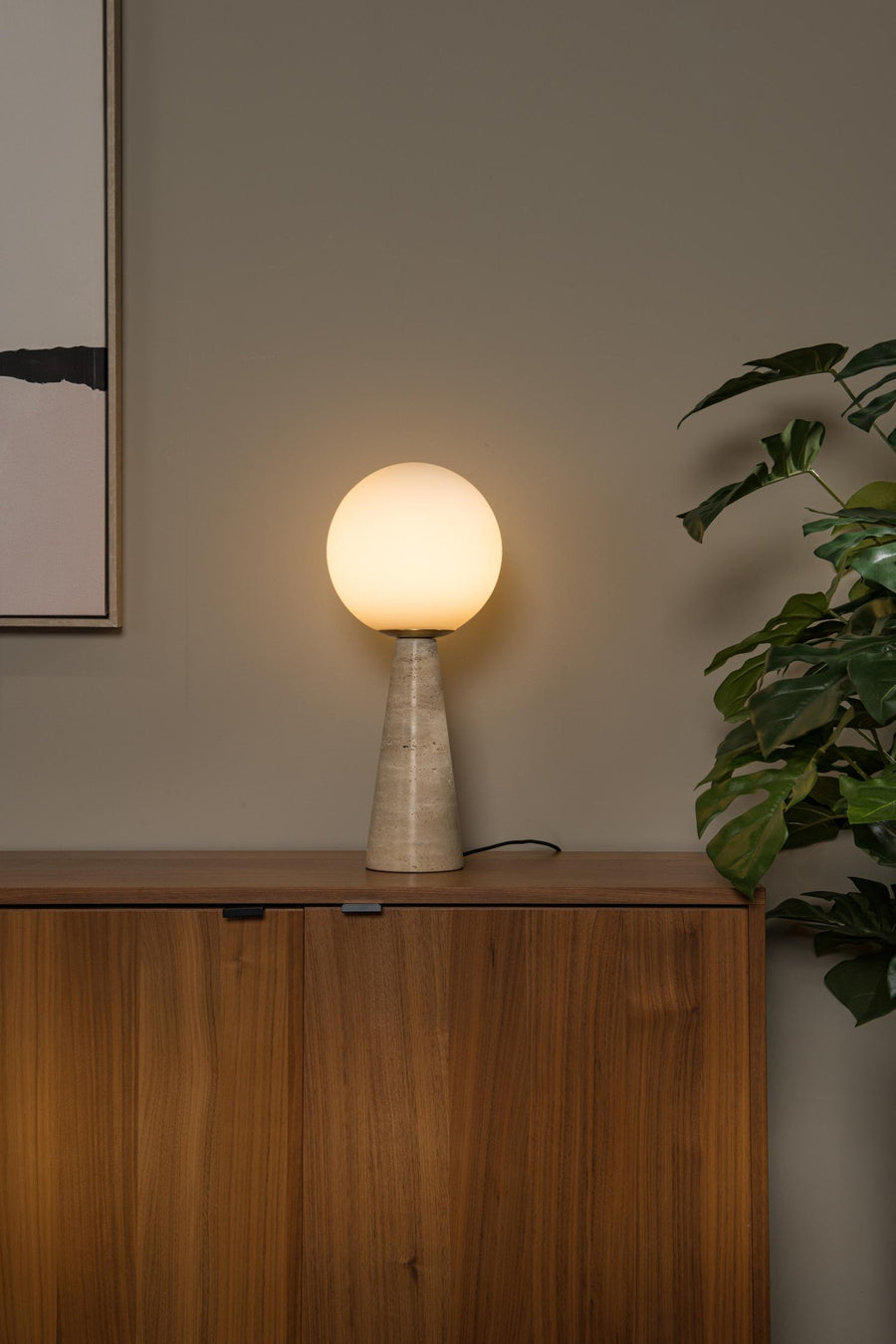 Lucide EVIN tafellamp E27, opaal