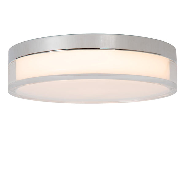 Lucide PLANO dimbare LED-plafondlamp voor de badkamer Ø 23 cm, 11 W, 2700–4000 K, IP44, opaal