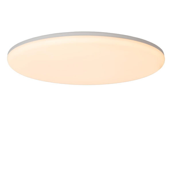 Lucide OLSON LED-plafondlamp voor de badkamer Ø 45 cm, 45 W, 3000–6500 K, IP44, opaal