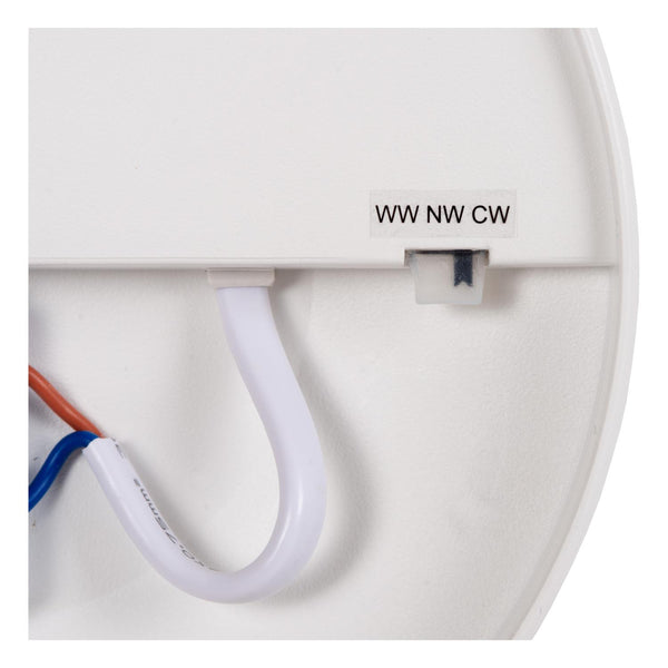 Lucide OLSON LED-plafondlamp voor de badkamer Ø 29 cm, 24 W, 3000–6500 K, IP44, opaal