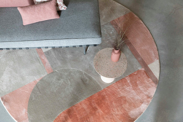 Vloerkleed Hilton 240' Grijs/Roze