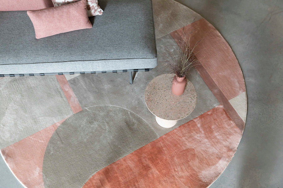 Vloerkleed Hilton 240' Grijs/Roze