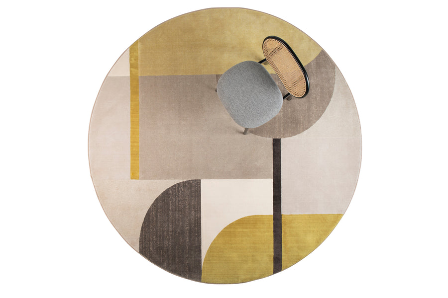 Vloerkleed Hilton 240' Grijs/Geel