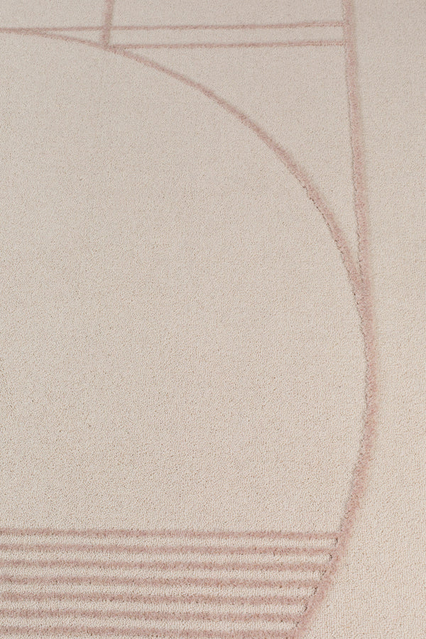Vloerkleed Bliss 160x230 Naturel/Roze