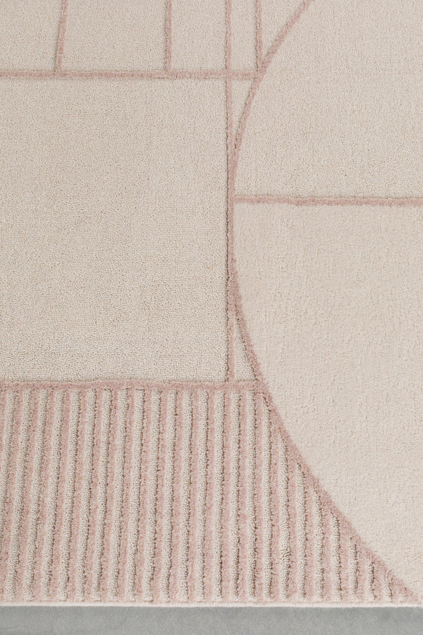 Vloerkleed Bliss 160x230 Naturel/Roze