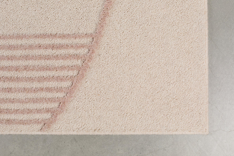 Vloerkleed Bliss 240x345 Naturel/Roze