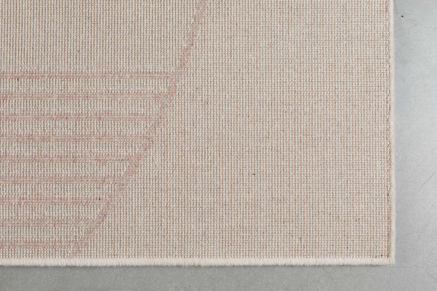 Vloerkleed Bliss 240x345 Naturel/Roze