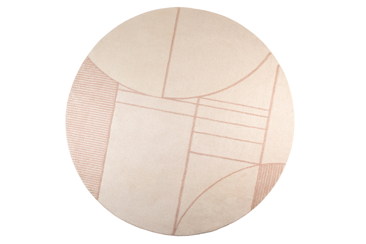 Vloerkleed Bliss 240' Naturel/Roze