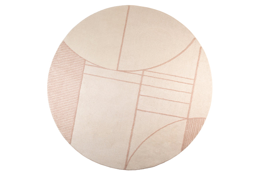 Vloerkleed Bliss 240' Naturel/Roze