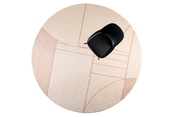 Vloerkleed Bliss 240' Naturel/Roze