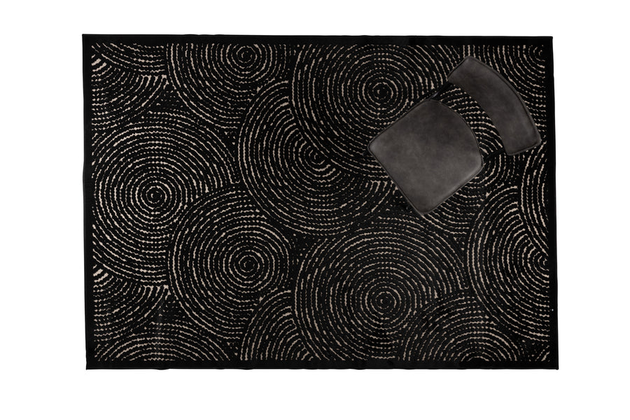 Vloerkleed Dots 170x240 Pure Zwart