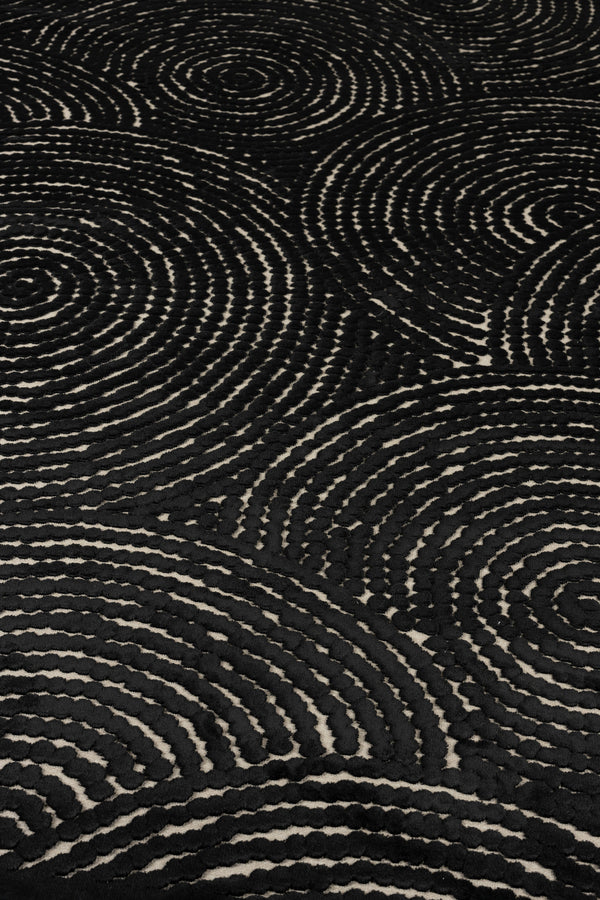 Vloerkleed Dots 170x240 Pure Zwart