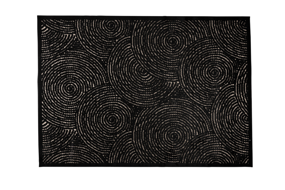 Vloerkleed Dots 200x300 Pure Zwart