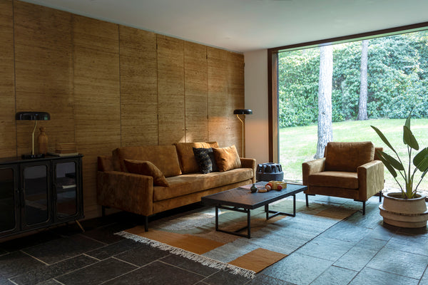 Vloerkleed Pavilion 160x230 Naturel Groen Bruin
