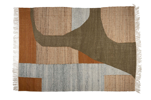 Vloerkleed Pavilion 200x300 Naturel Groen Bruin