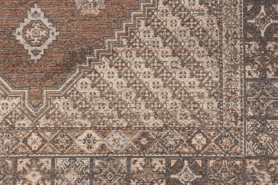 Vloerkleed Devon Earthy Bruin 200x300