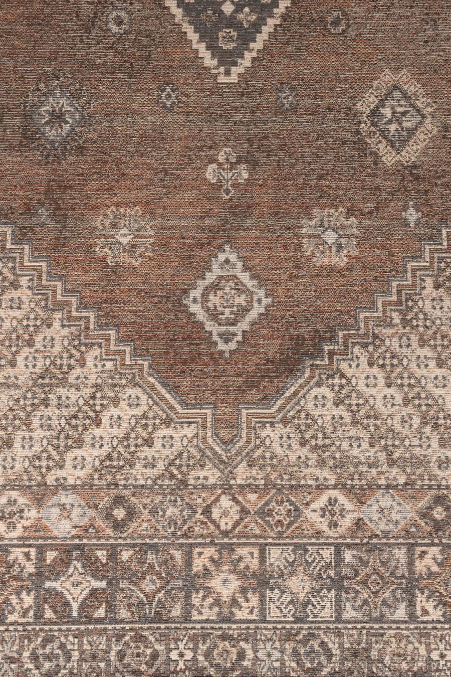 Vloerkleed Devon Earthy Bruin 200x300