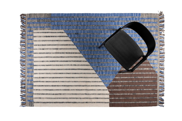Vloerkleed Hampton 160x230 Blauw