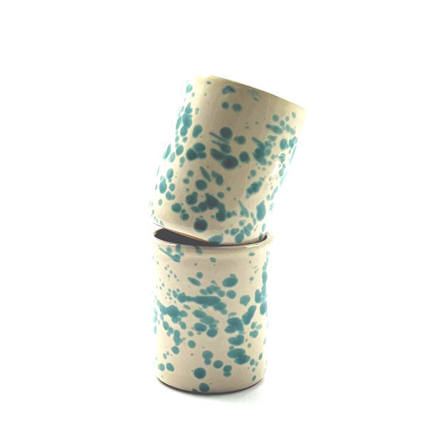 Drinkbeker groene spetters