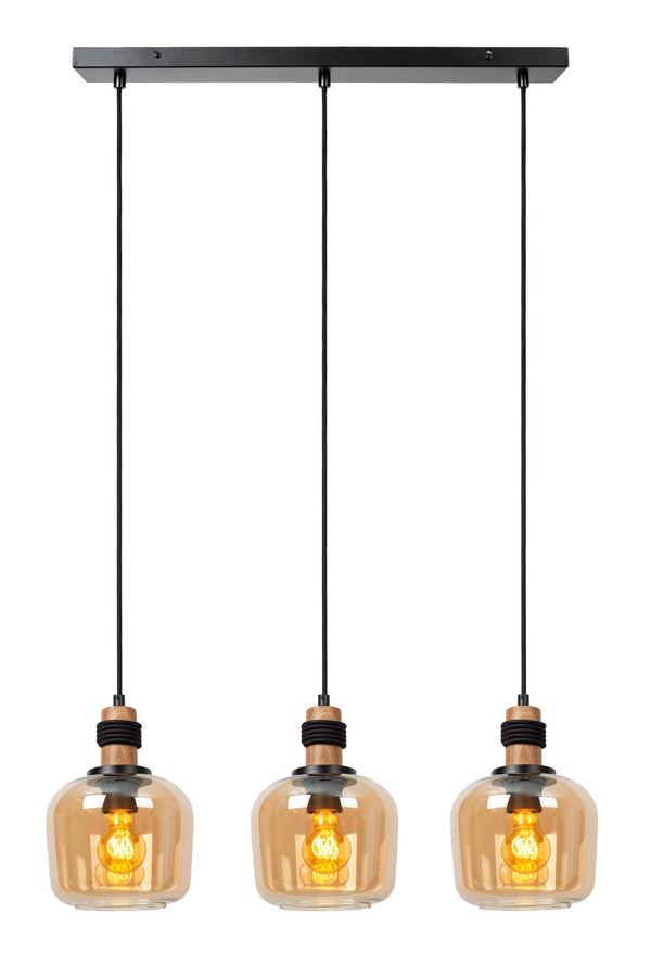 Lucide ILONA hanglamp 3 × E27, amber
