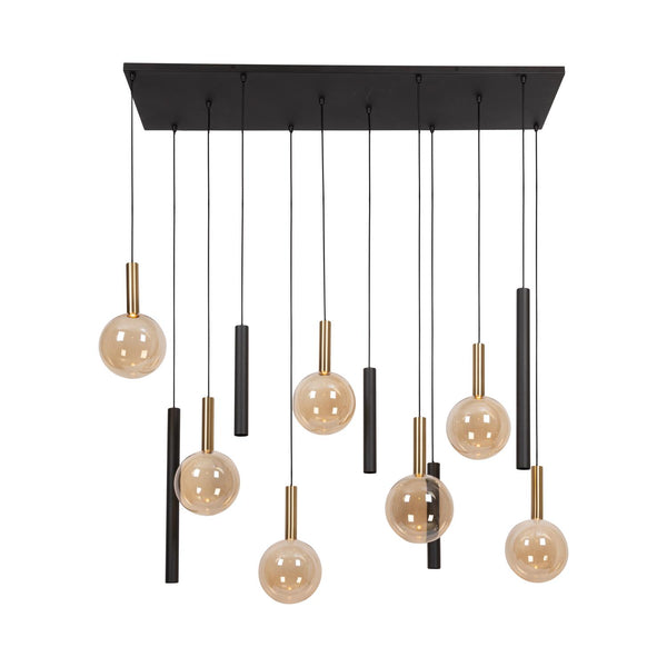 Lucide JOSIANE hanglamp 7 × G9, zwart