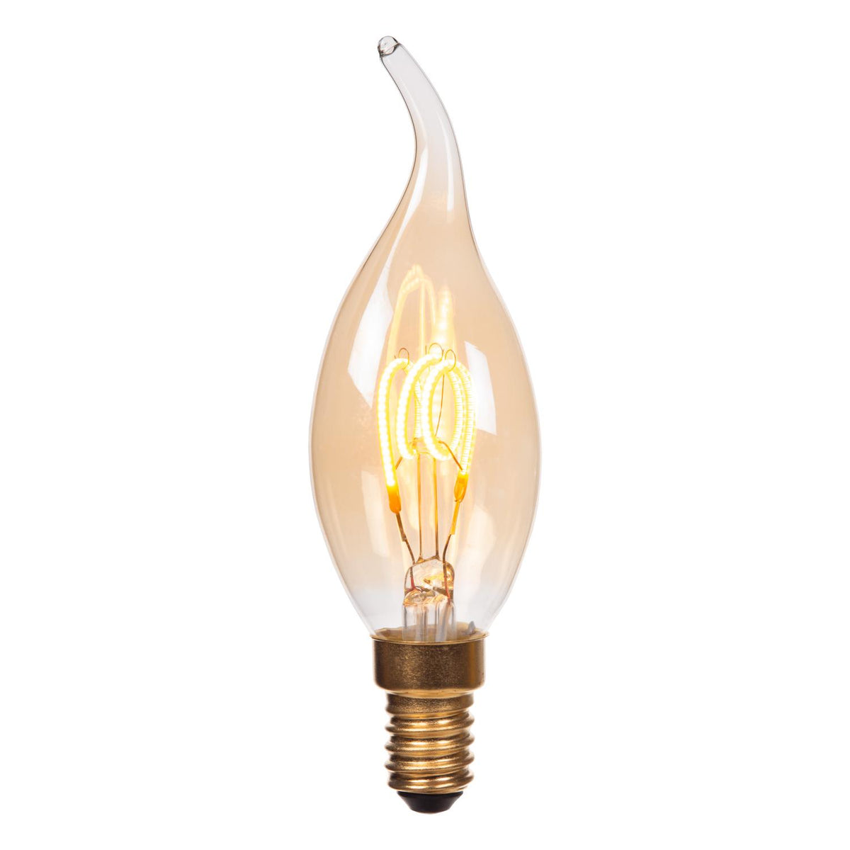 Lucide CT35 LED-filamentlamp E14 Ø 3,5 cm, 2200 K, amber
