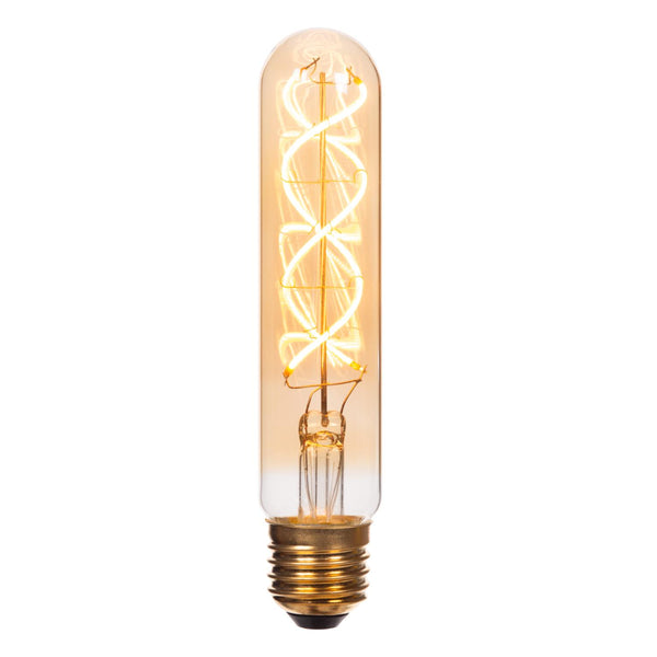 Lucide T32 LED-filamentlamp E27 Ø 3 cm, 2200 K, amber