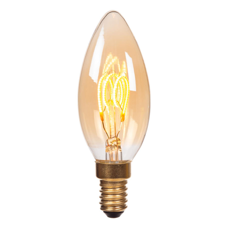 Lucide C35 LED-filamentlamp E14 Ø 3,5 cm, 2200 K, amber