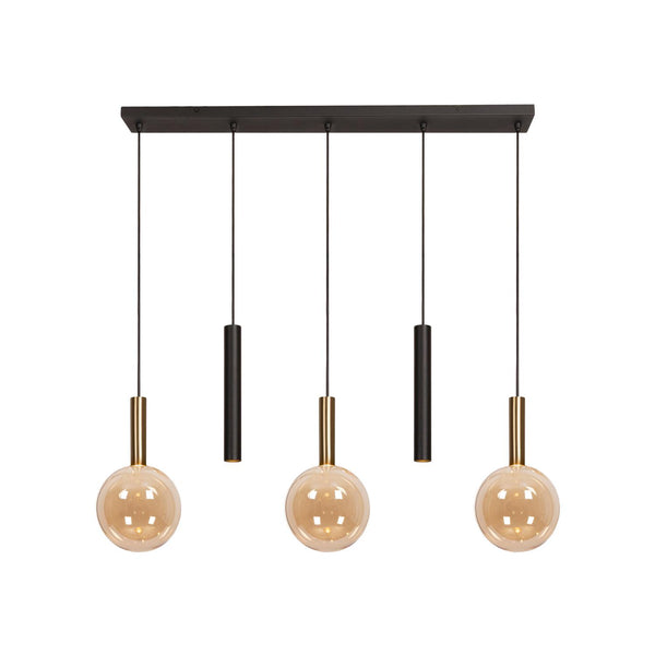Lucide JOSIANE hanglamp 3 × G9, zwart