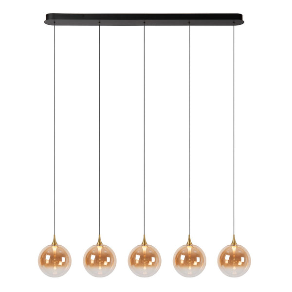 Lucide GISELA dimbare LED-hanglamp 5 × 4 W, amber