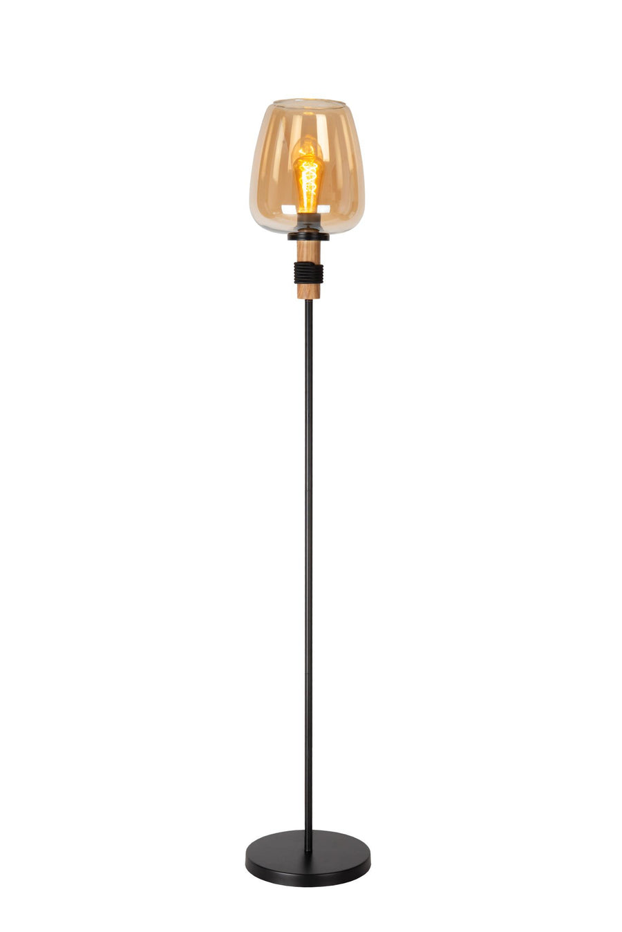 Lucide ILONA vloerlamp Ø 34 cm, E27, amber