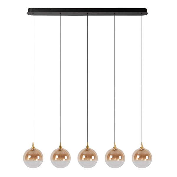 Lucide GISELA dimbare LED-hanglamp 5 × 4 W, amber
