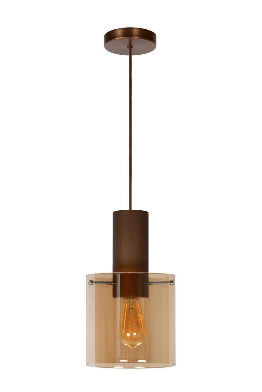 Lucide TOLEDO hanglamp Ø 20 cm, E27, amber