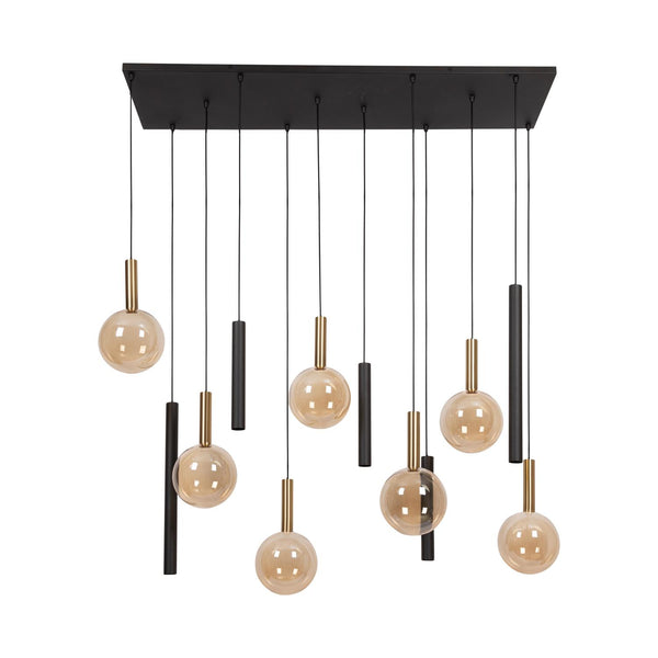 Lucide JOSIANE hanglamp 7 × G9, zwart