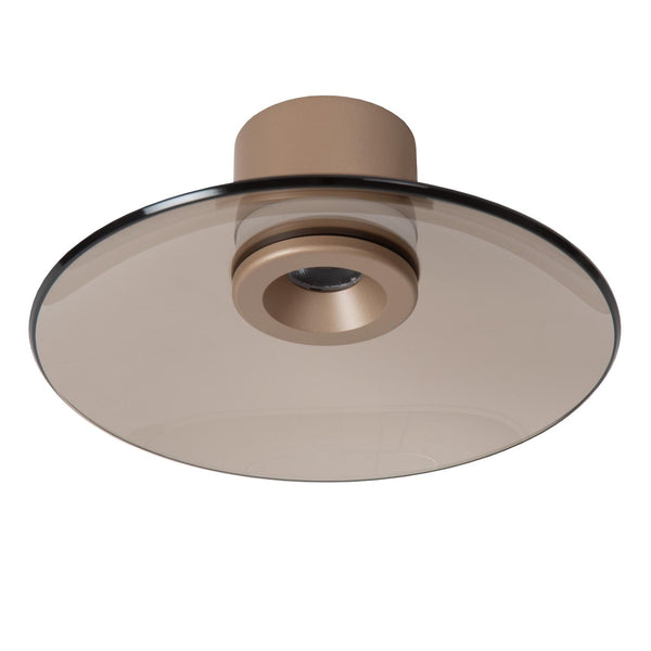 Lucide SANTIAGO dimbare LED-plafondlamp Ø 23 cm, 10 W, 2700–4000 K, amber