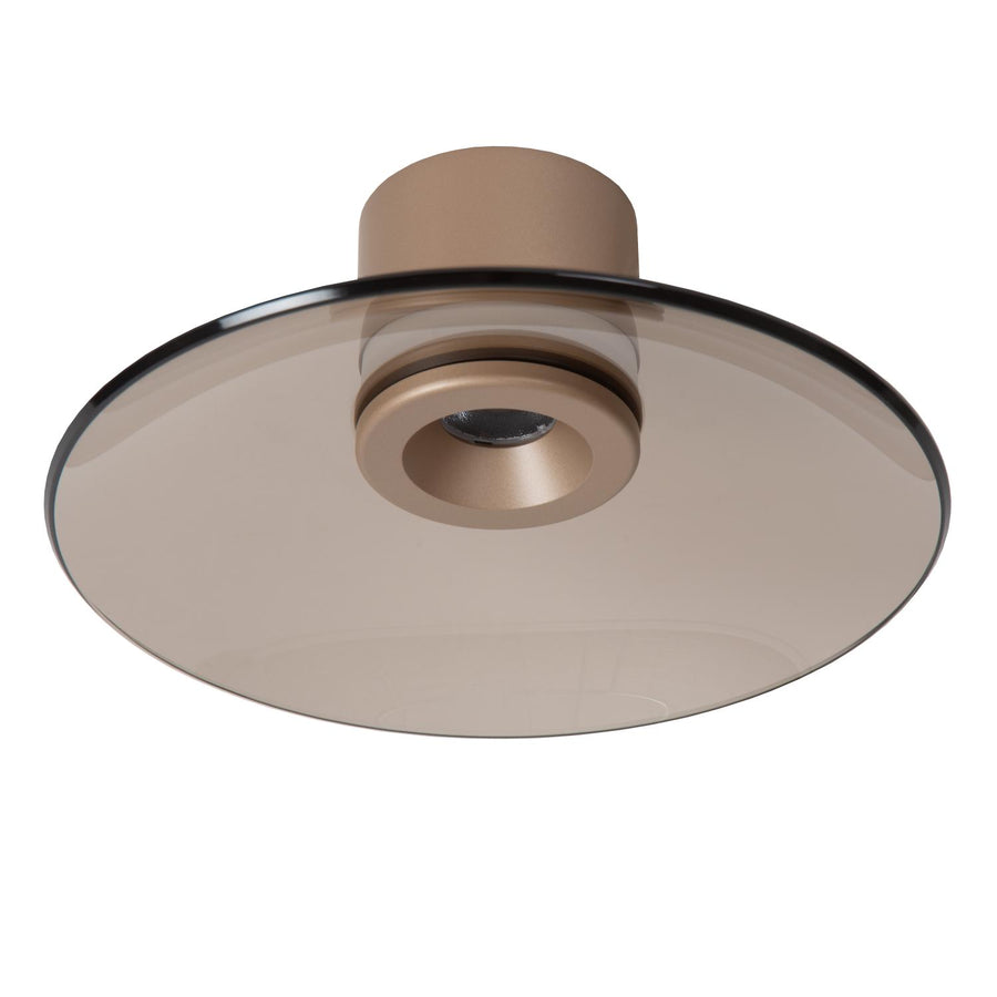 Lucide SANTIAGO dimbare LED-plafondlamp Ø 23 cm, 10 W, 2700–4000 K, amber