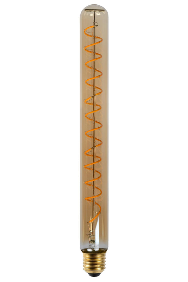 Lucide T32 dimbare LED-filamentlamp E27 Ø 3,2 cm, 4,9 W, 2200 K, amber
