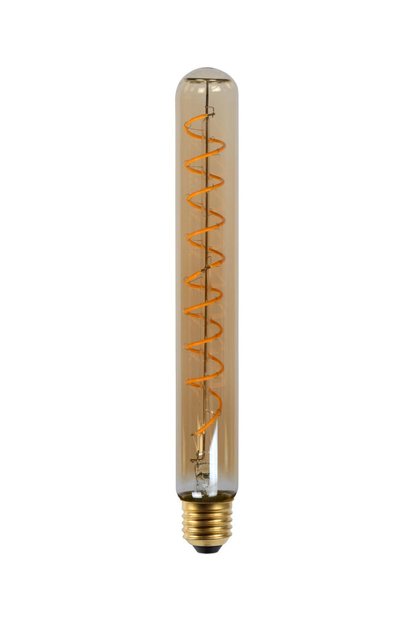 Lucide T32 dimbare LED-filamentlamp E27 Ø 3,2 cm, 4,9 W, 2200 K, amber