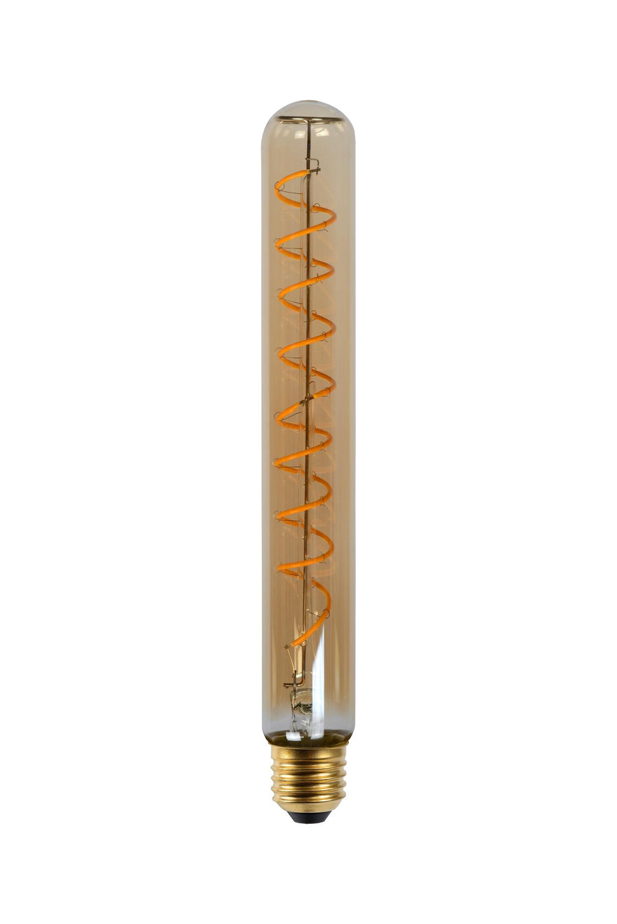 Lucide T32 dimbare LED-filamentlamp E27 Ø 3,2 cm, 4,9 W, 2200 K, amber