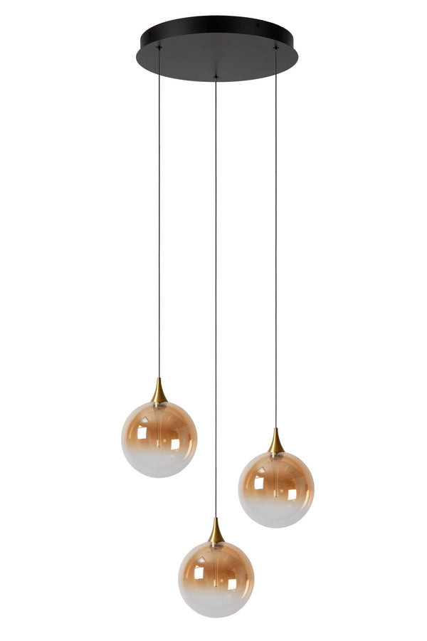 Lucide GISELA dimbare LED-hanglamp Ø 36 cm, 3 × 4,3 W, amber