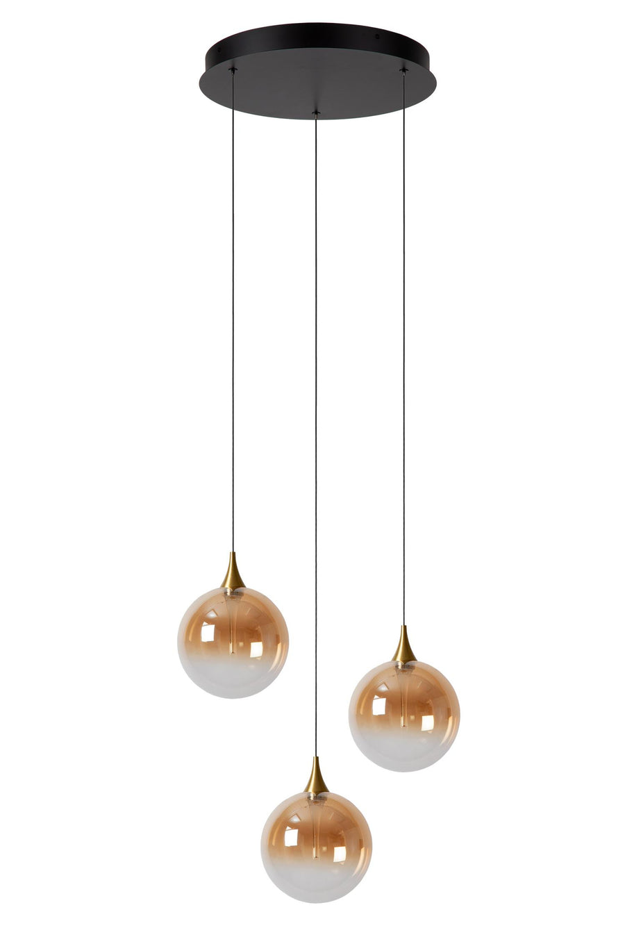 Lucide GISELA dimbare LED-hanglamp Ø 36 cm, 3 × 4,3 W, amber