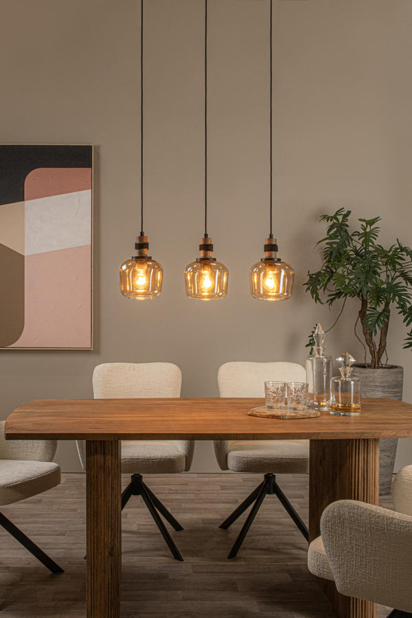 Lucide ILONA hanglamp 3 × E27, amber