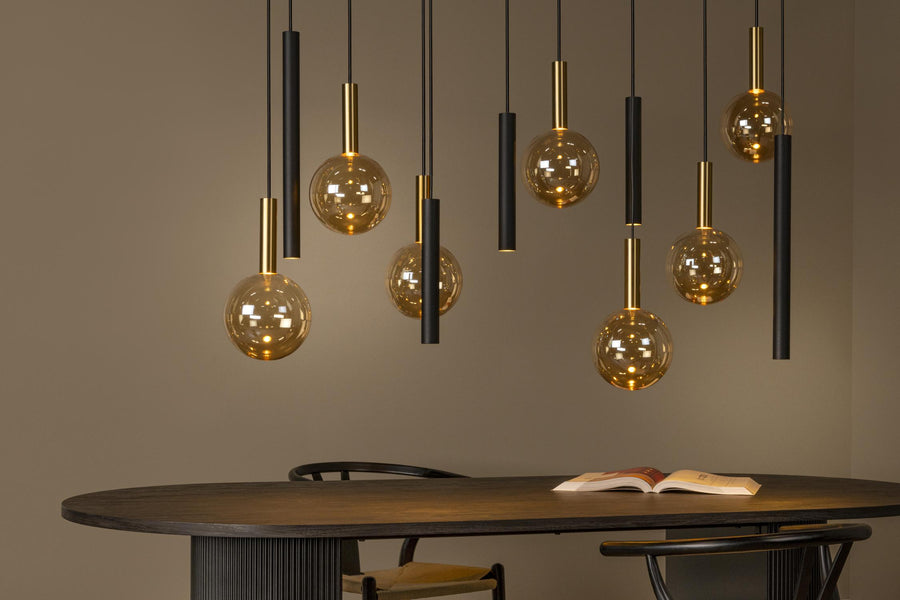 Lucide JOSIANE hanglamp 7 × G9, zwart